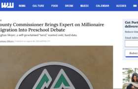 County Commissioner Brings Expert on Millionaire Migration Into Preschool Debate