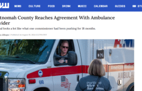 Multnomah County Reaches Agreement With Ambulance Provider